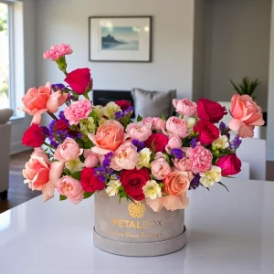 Golden Elegance Floral Box