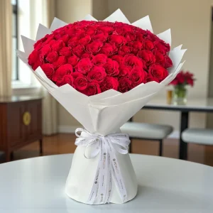 100 Red Roses Bouquet