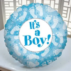 A Boy Footprints Balloon