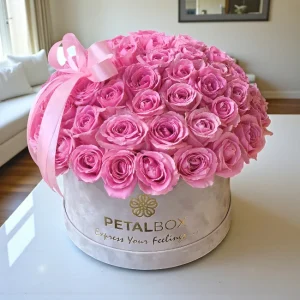 Beautiful Pink Rose Box