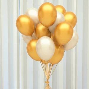 Gold and Silver Balloons