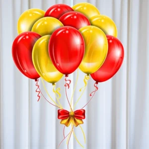Red and Yellow Balloon Bunch