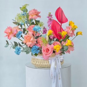 Classic Mixed Flower Basket