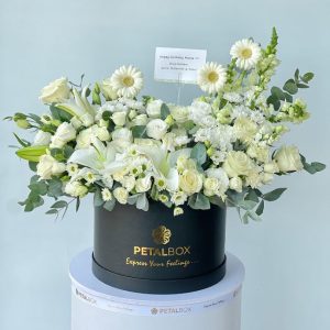 White Mixed Flower Box