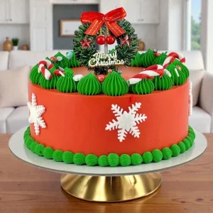 Wreath Christmas Cake